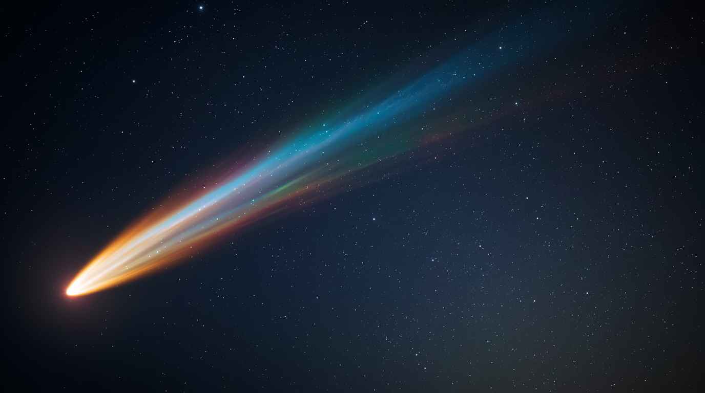 Kann es mehrfarbige Kometen geben?