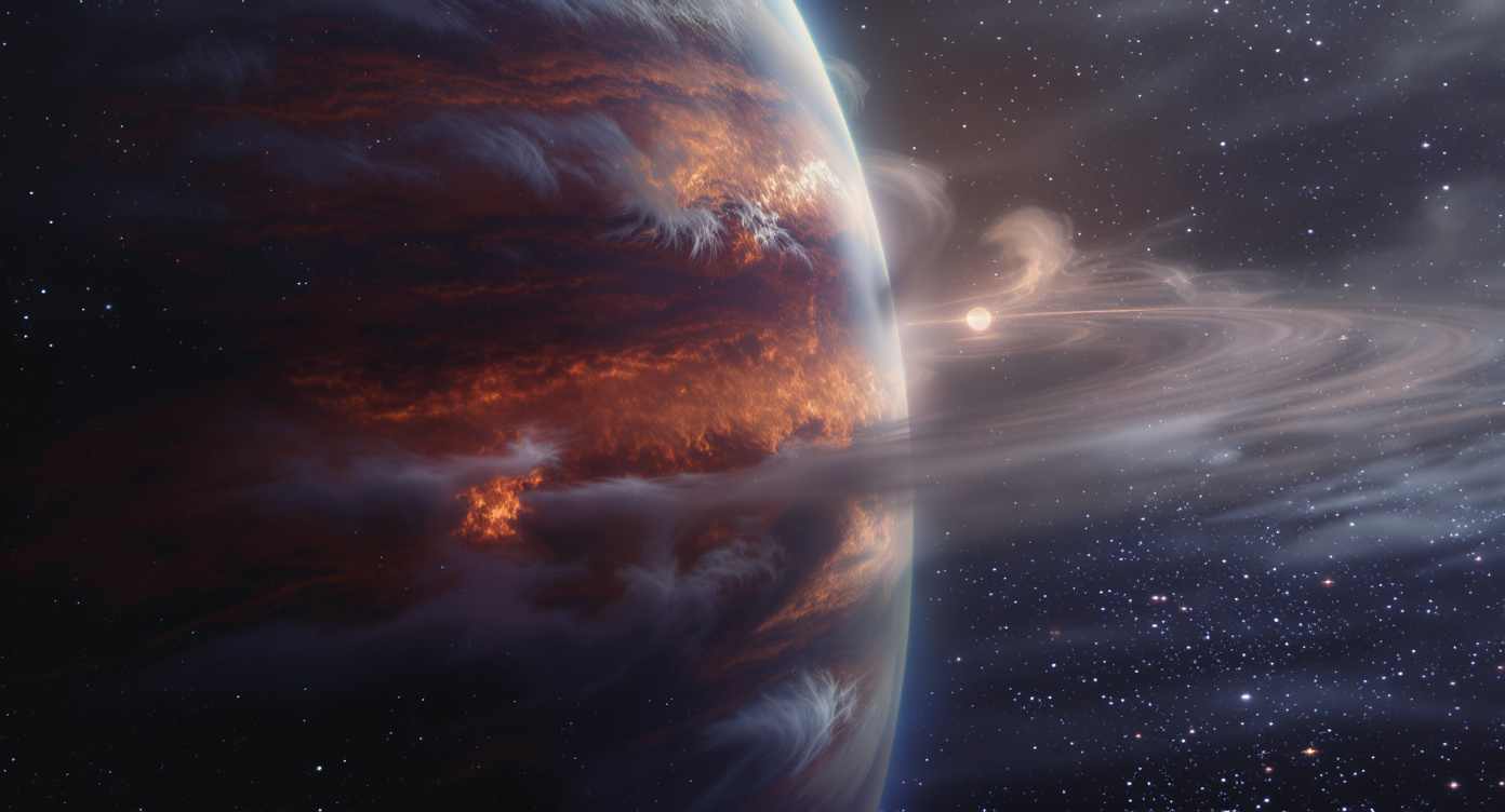 Exoplaneten Atmosphäre - KI Darstellung