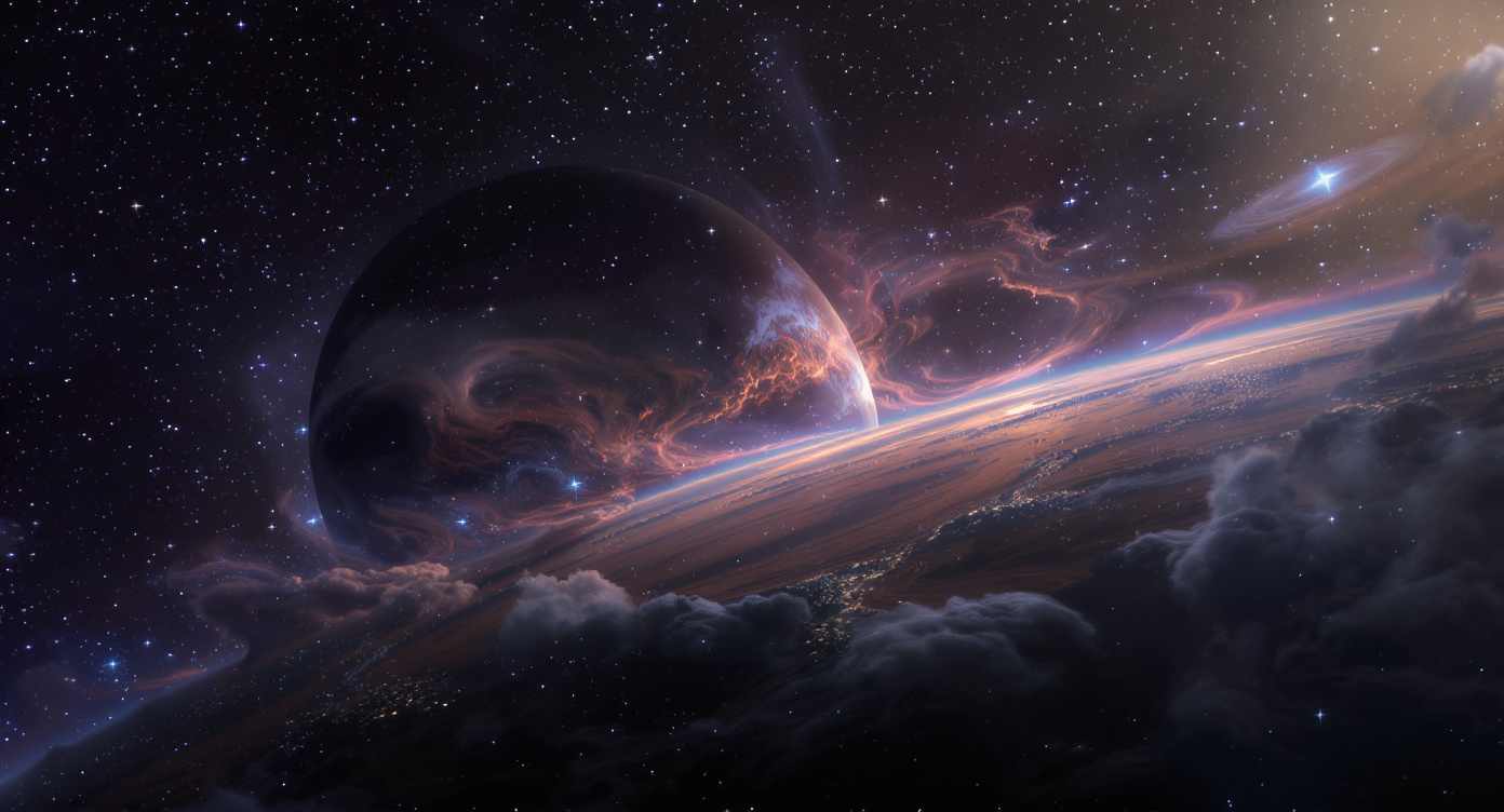 Exoplaneten Atmosphäre - KI Darstellung