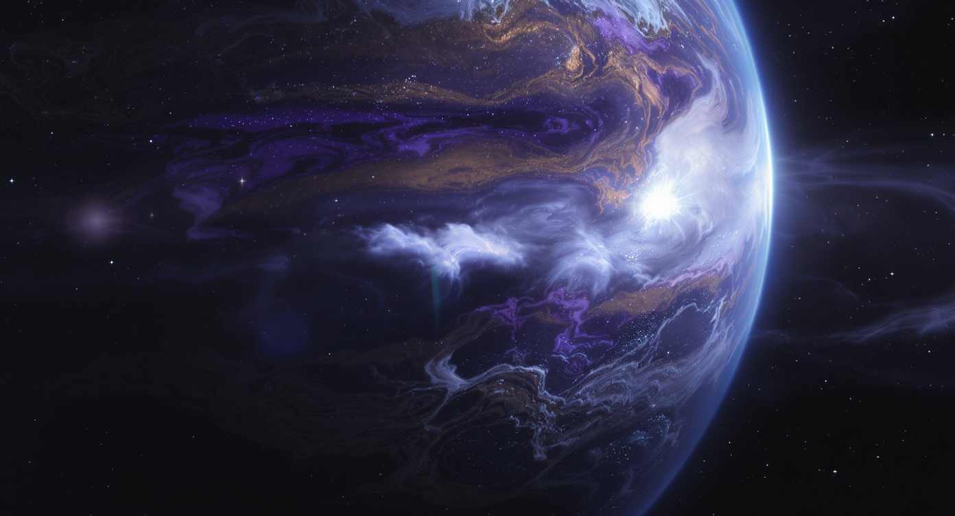 Exoplaneten Atmosphäre - KI Darstellung