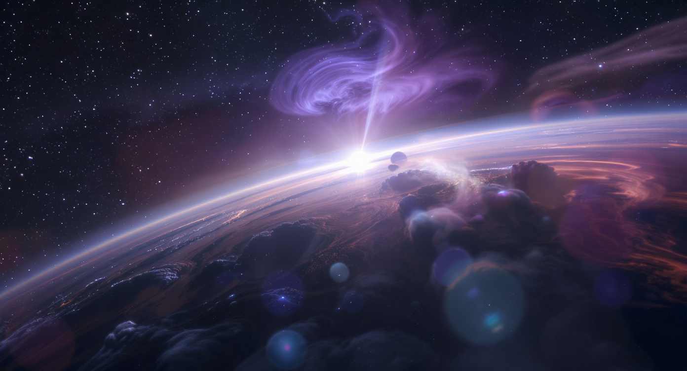 Exoplaneten Atmosphäre - KI Darstellung