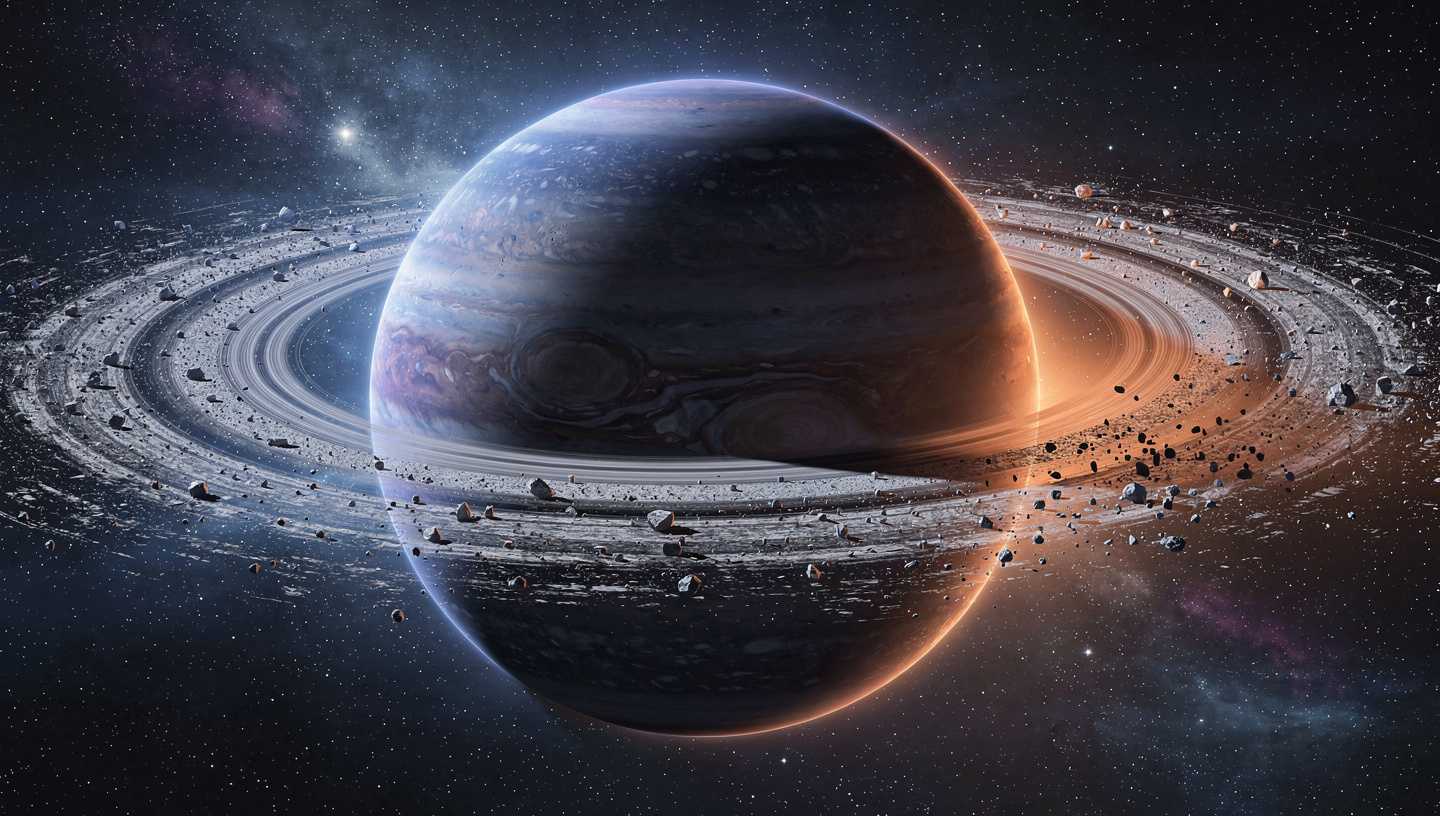 Ringplaneten und ihre überraschenden Geheimnisse Ringplaneten im Weltraum, künstlerische Darstellung