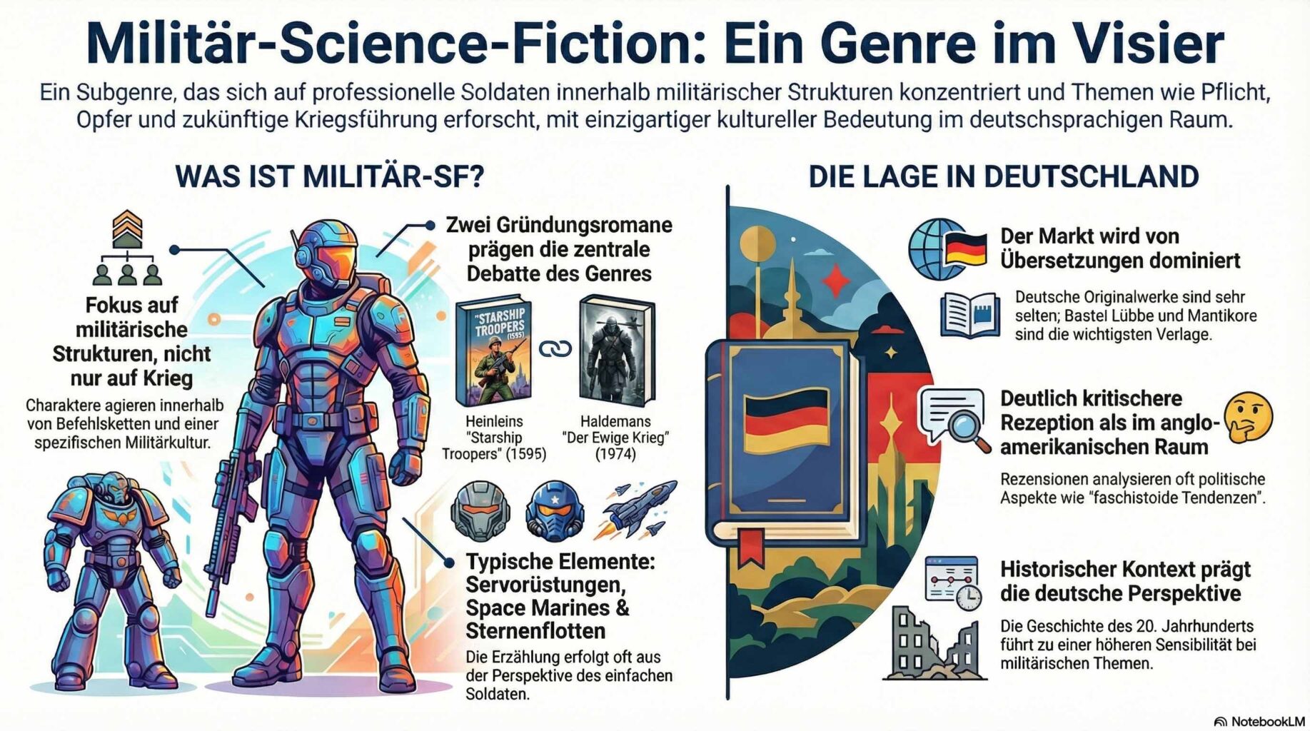 Military Science-Fiction Infografik Military Science-Fiction Infografik