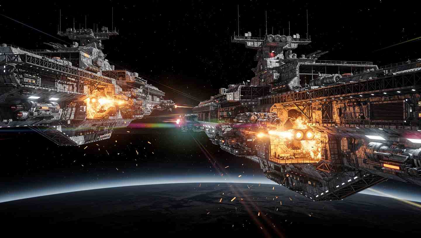 Realistische Weltraumschlachten: Die Wahrheit hinter dem Science-Fiction-Spektakel