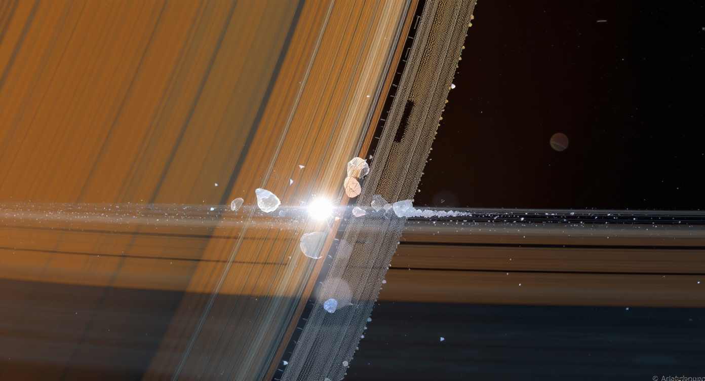 Entstehung eines Ringsystems um einen Zentauren