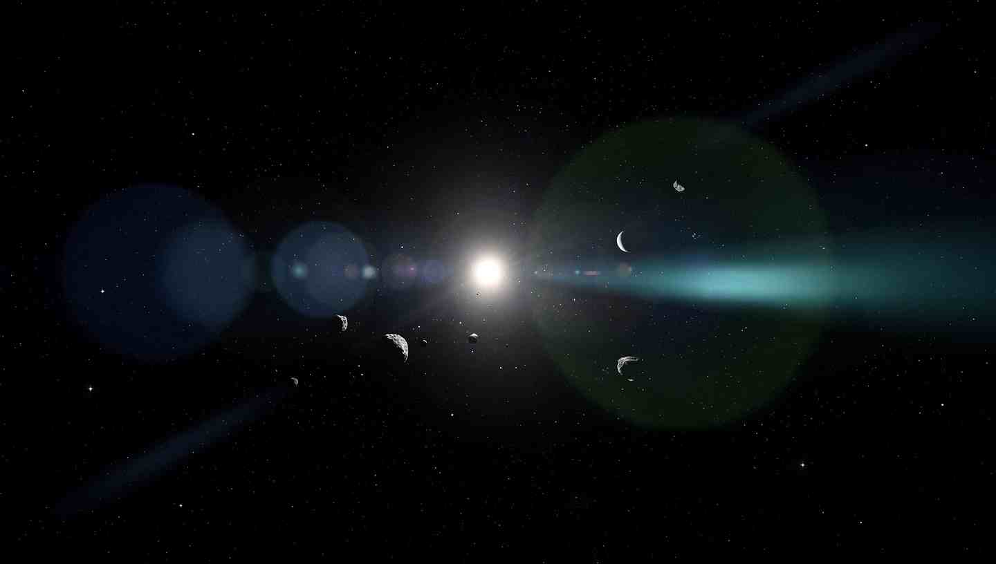 Sternsystem mit Exoplaneten in der habitablen Zone